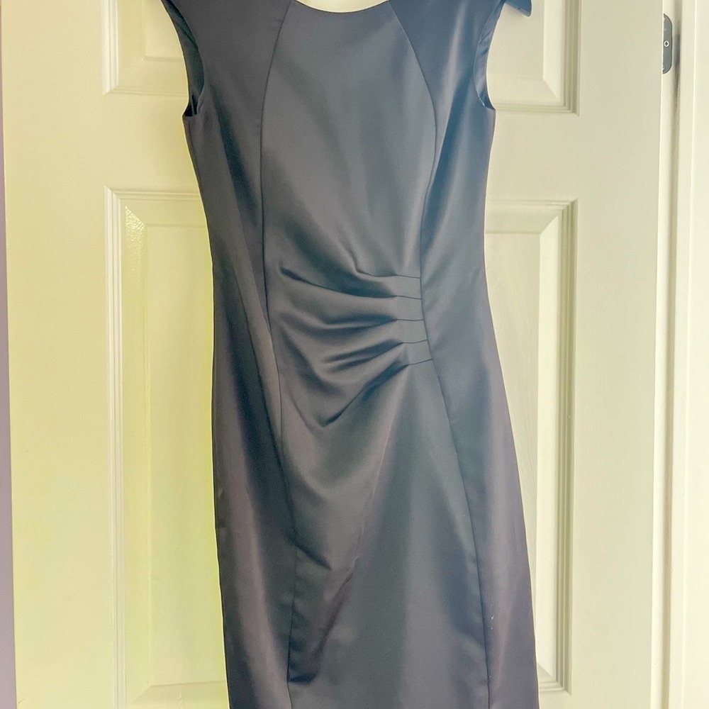 Mexx Gray Ruched Sheath Midi Dress